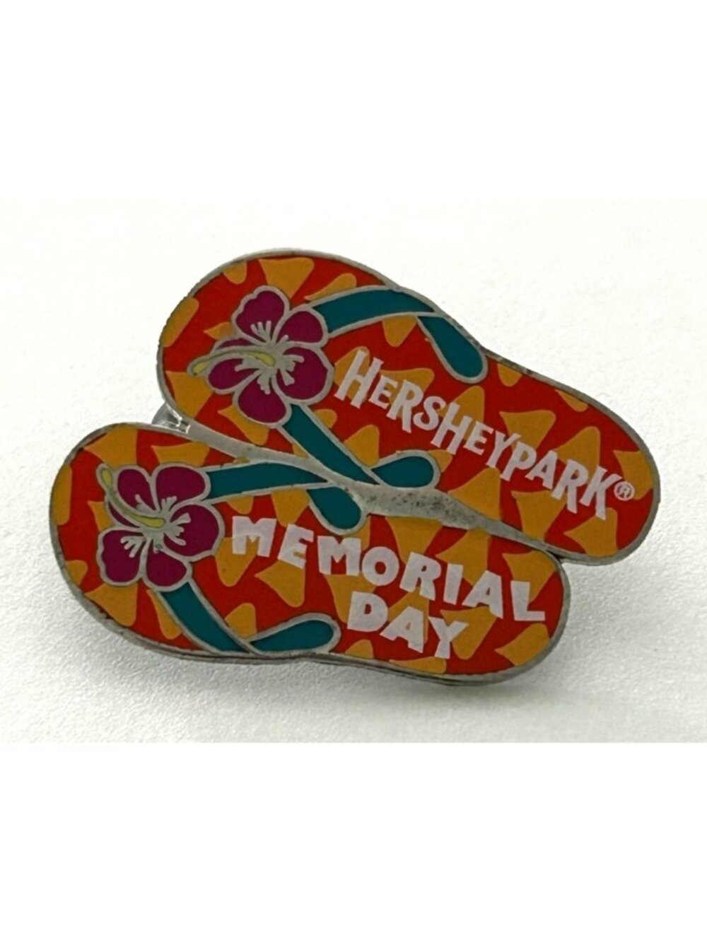 Hersheypark Memorial Day Flip Flop Pin LE 360 Collectible Trading Souvenir
